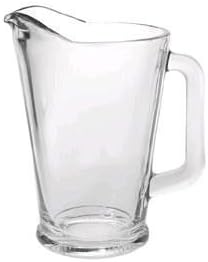 Jarra de vidrio pesado transparente (60 onzas)