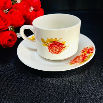VINTAGE juego de taza y platillo con flores, delicadas tazas de porcelana