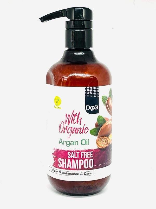 Champú sin sal Doxa con aceite de argán orgánico - Mantenimiento y cuidado del color (500 ml)