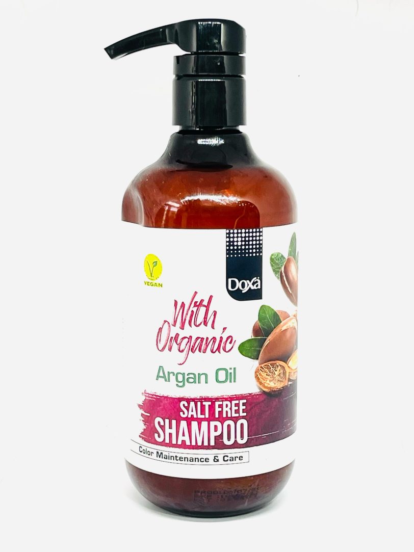 Champú sin sal Doxa con aceite de argán orgánico - Mantenimiento y cuidado del color (500 ml)