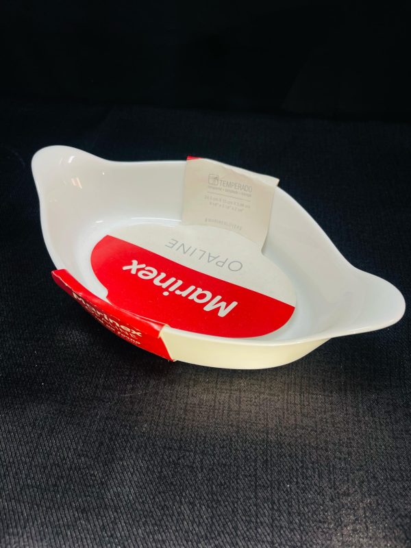 Fuentes oval vidrio opaline Marinex