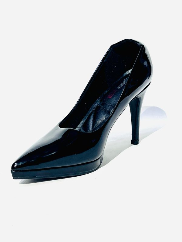 Zapatos de tacón alto con plataforma de punta fina para mujer
