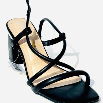 Zapatos de tacón cuadrado con trabillas finas para mujer