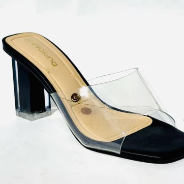 Zapatos de tacón de silicona transparente para mujer