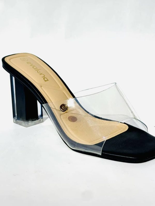 Zapatos de tacón de silicona transparente para mujer