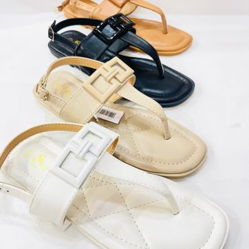Sandalias mete dedo con hebilla para mujer