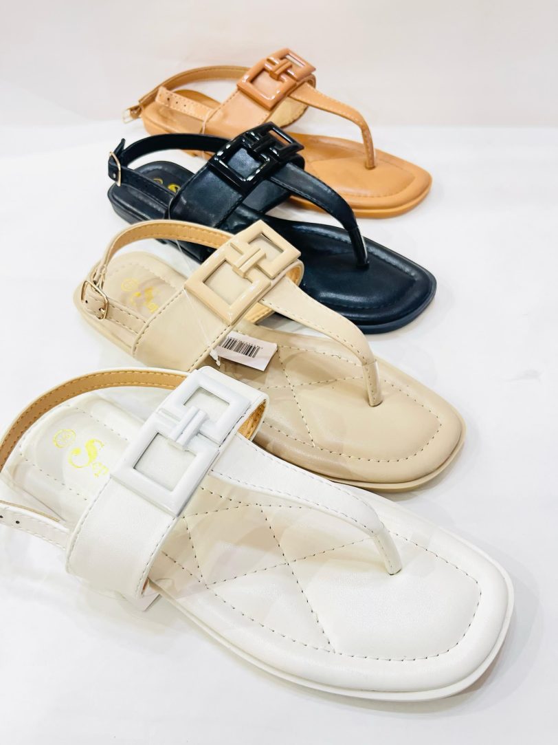 Sandalias mete dedo con hebilla para mujer