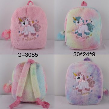 Mochila de felpa con diseño de dibujos animados