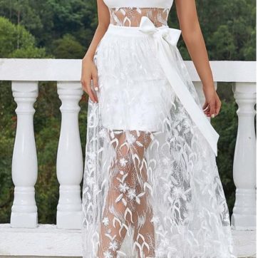 Vestido elegante de encaje para mujer