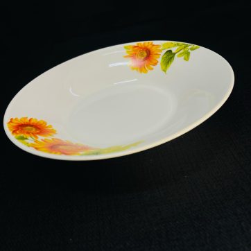 Plato para banquetes, porcelana blanco