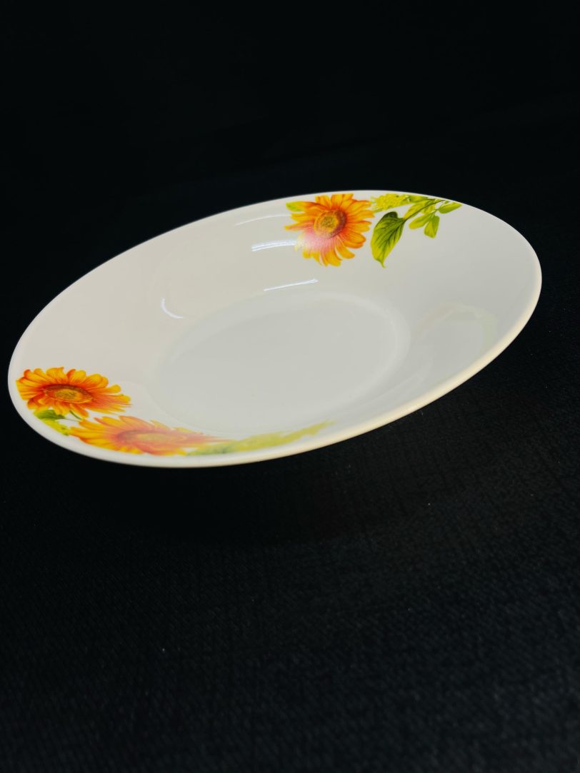 Plato para banquetes, porcelana blanco