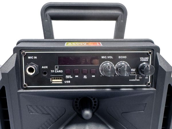 Altavoz portátil 8" rec/fm/bt/usb/tf/tws/mic/aux - Imagen 3