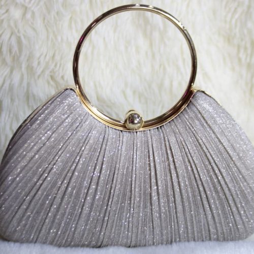 Carteras de colores con brillo de aro dorado