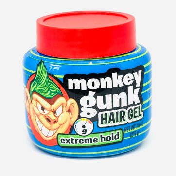 Gel para el cabello Monkey Gunk Extreme Hold, pomada para peinar el cabello de hombres y niños (7.5 oz)