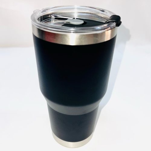 Vaso térmico al vacío de acero inoxidable con tapa deslizante, con aislamiento a prueba de fugas (30.4 fl oz)
