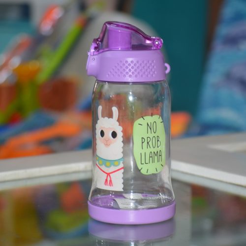 Botella de agua para niños, con un diseño de alpaca