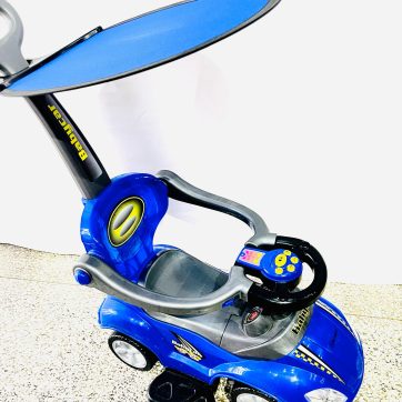 Carro de juguete para bebés con guía y techo