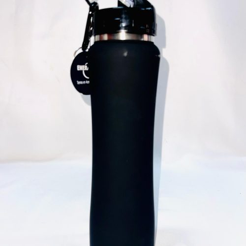 Botella de agua deportiva aislada de acero inoxidable a prueba de fugas, 18.6 fl oz al vacío, taza térmica