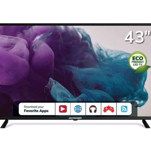 Tv 43” fhd smart c/ dvb-t2, bt, android 12.0