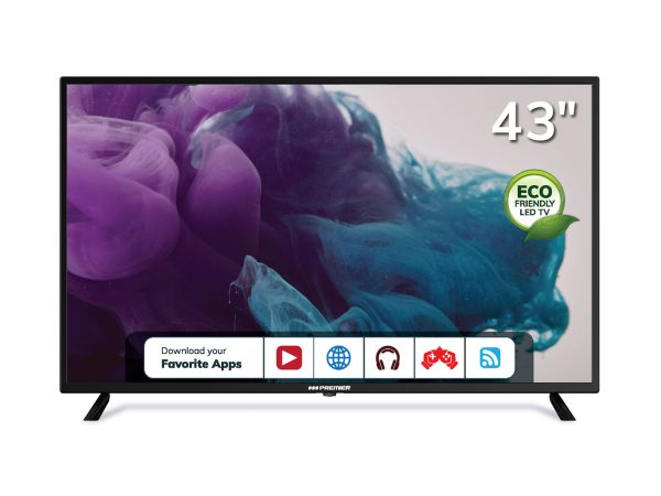 Tv 43” fhd smart c/ dvb-t2, bt, android 12.0