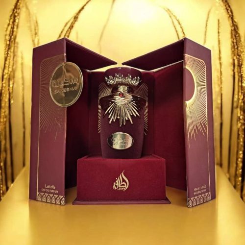 Lattafa Perfumes Sakeena EDP - 100ML (3.4Oz) & Ana Abiyedh Rouge Hair Mist 1.7 fl oz paquete de valor