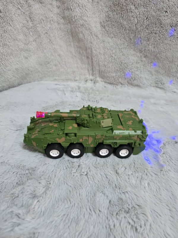 Tanque eléctrico transformer de juguete con sonido
