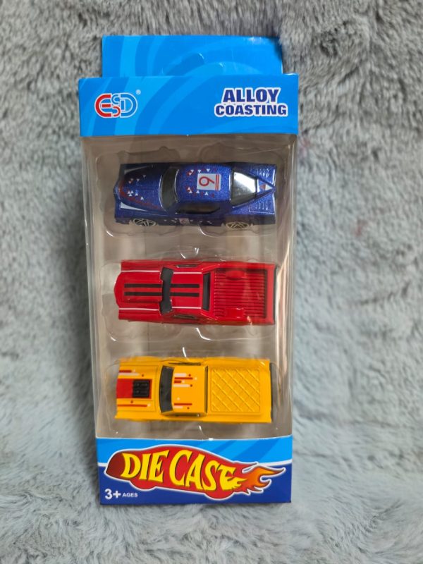 Set de 3 carros deportivos de juguetes