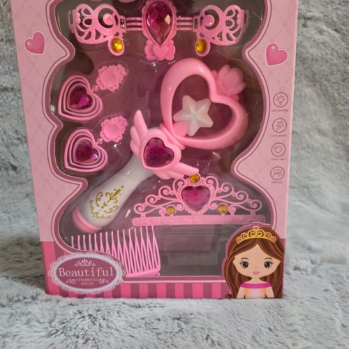 Cetro de hada madrina con corona, aretes, peineta