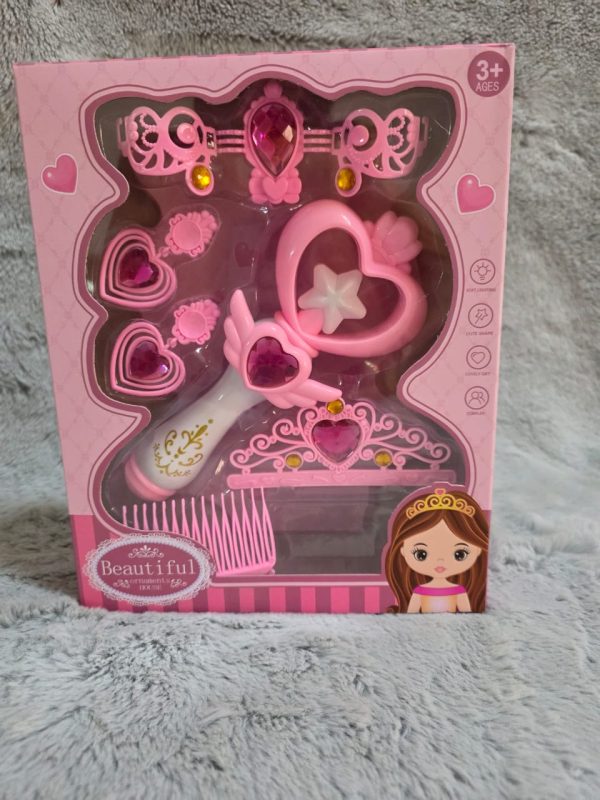 Cetro de hada madrina con corona, aretes, peineta
