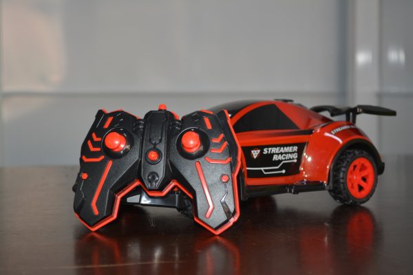 Coche de carreras Steam Light con control remoto, tracción en las dos ruedas, escala 1:16, color rojo - Imagen 2