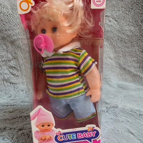 Juguete muñeca 30 cm con sonido Baby Lovely para niñas (+3 años)