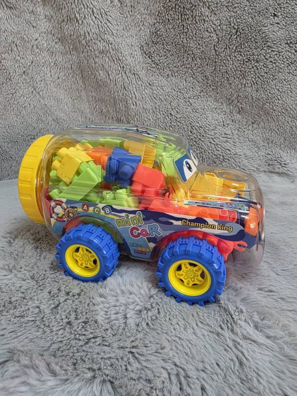 Carro con bloques de lego para armar