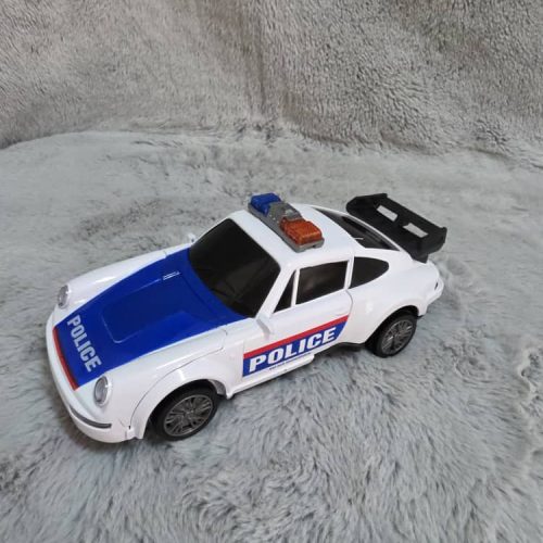 Carro robot transformer patrulla con luz