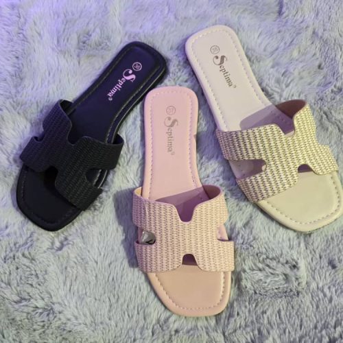 Sandalias planas sin cordones para mujer