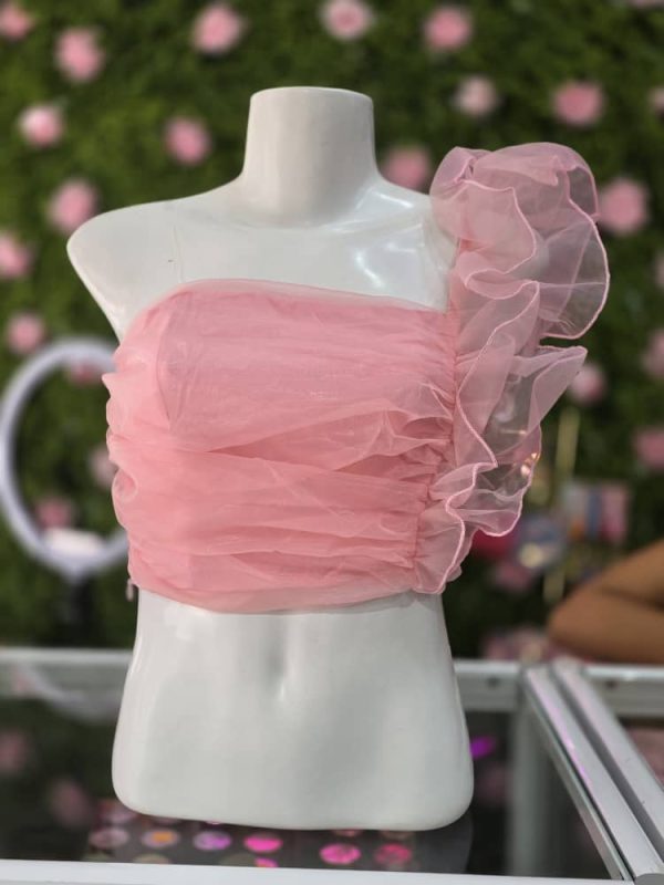 Camiseta sin mangas con estampado de bloques de color degradado para mujer