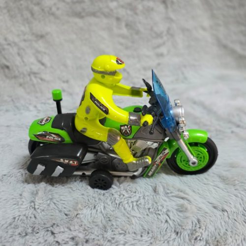 Moto con muñeco policía para niño