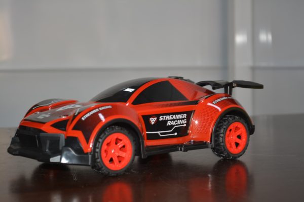 Coche de carreras Steam Light con control remoto, tracción en las dos ruedas, escala 1:16, color rojo - Imagen 3