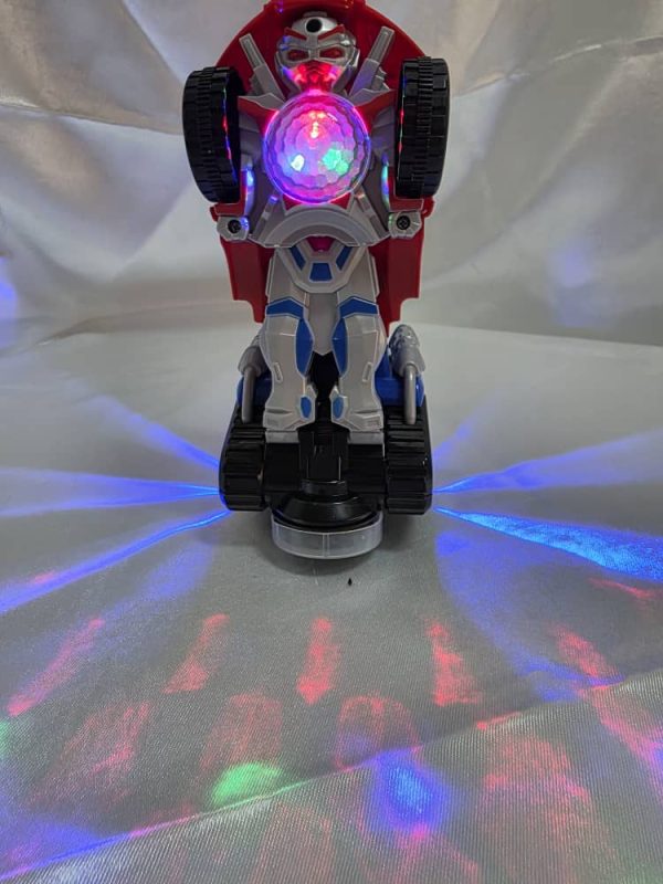 Coche de juguete transformable, coche de conejo deformable con luz y música, juguete eléctrico universal con forma de conejo para niños. - Imagen 2