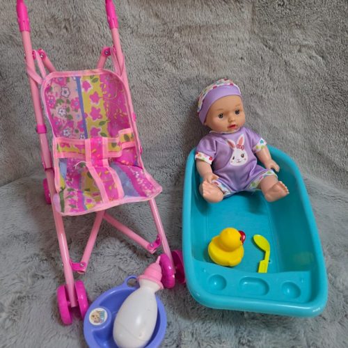 Coche de juguete para bebé y bañera