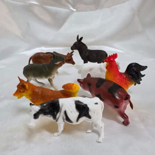 Set de animales de granja de juguete 8 piezas