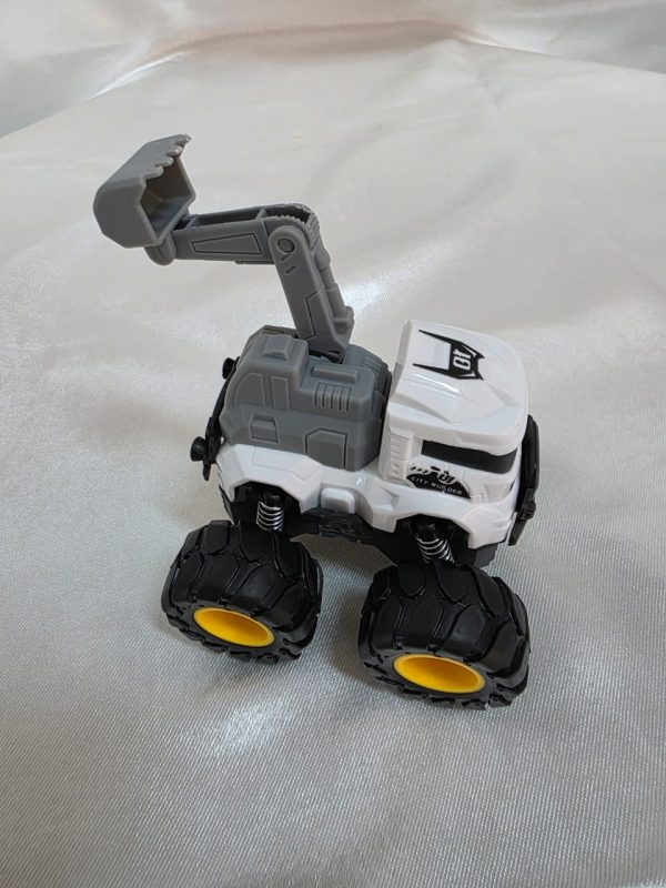 Camiones de construcción de juguete para niños, de tracción trasera con excavadora, coches de fricción, juguetes de tracción y marcha, (+3 años)