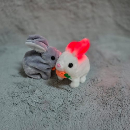 Juego de 2 juguetes interactivos de conejo saltador, puede caminar y hablar, juguetes educativos