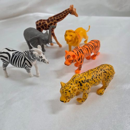 Juguetes animales vinilo, decoración exterior 6 piezas/1 Set Modelo Salvaje