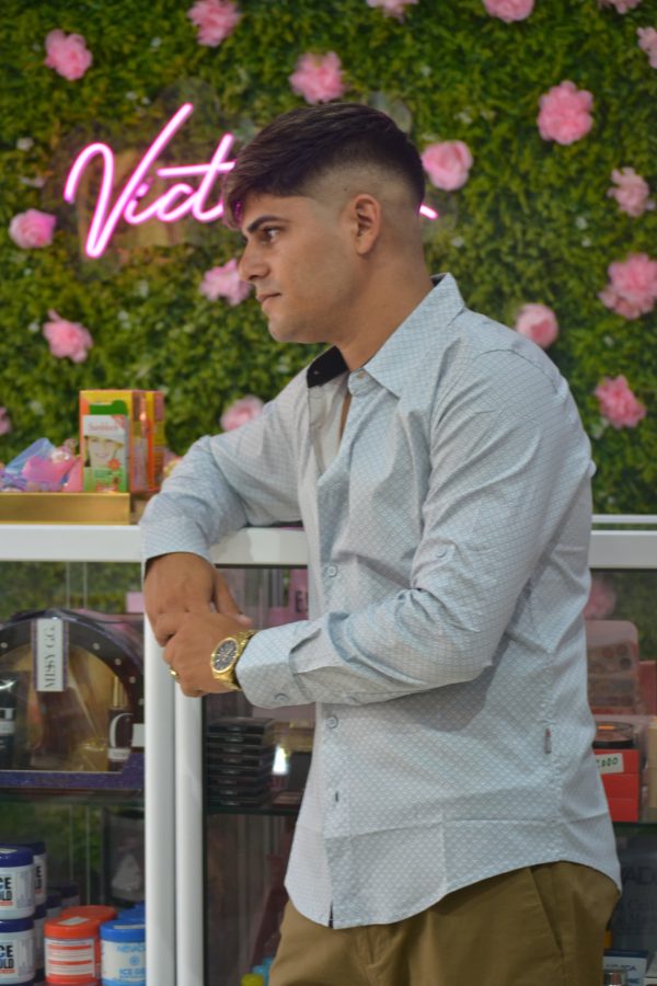 Camisa manga larga con botones y de cuadros
