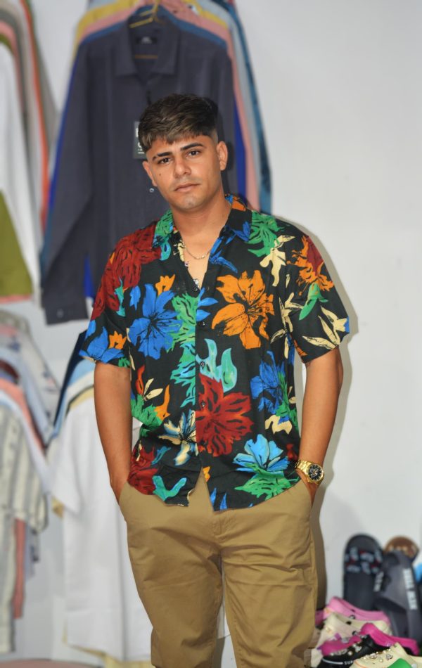 Camisas hawaianas florales para hombre, ajuste regular, camisa tropical
