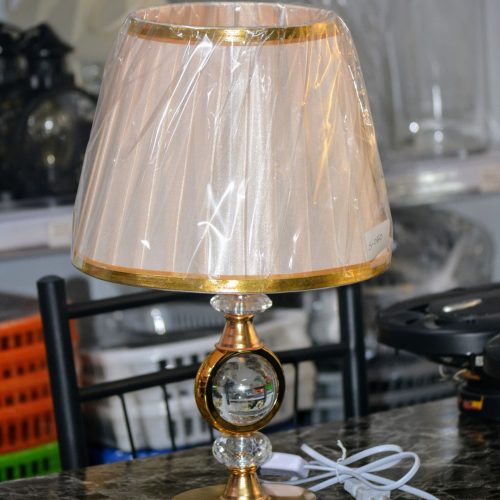 Lámpara moderna de noche, luz LED, 6 Wats + E27 40 Wats (Dorado)