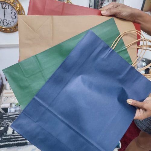 Bolsas de regalo pequeñas, bolsas de papel kraft con asas para recuerdos de fiesta (8.2 x 6 x 3.1 pulgadas)