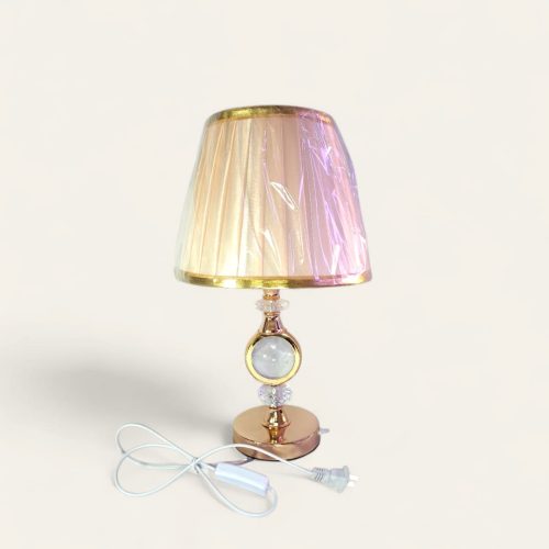 Lámpara moderna de noche, luz LED, 6 Wats + E27 40 Wats (Dorado)