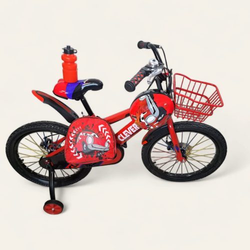 Bicicleta para niño 16 pulgadas color rojo, negro, azul. Bicicleta con guía de apoyo para aprendizaje