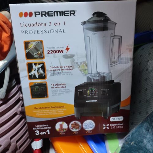 Licuadora de batidos de 2lt, 2200 W con control de 15 velocidades, cuchilla de 6 hojas de acero inoxidable